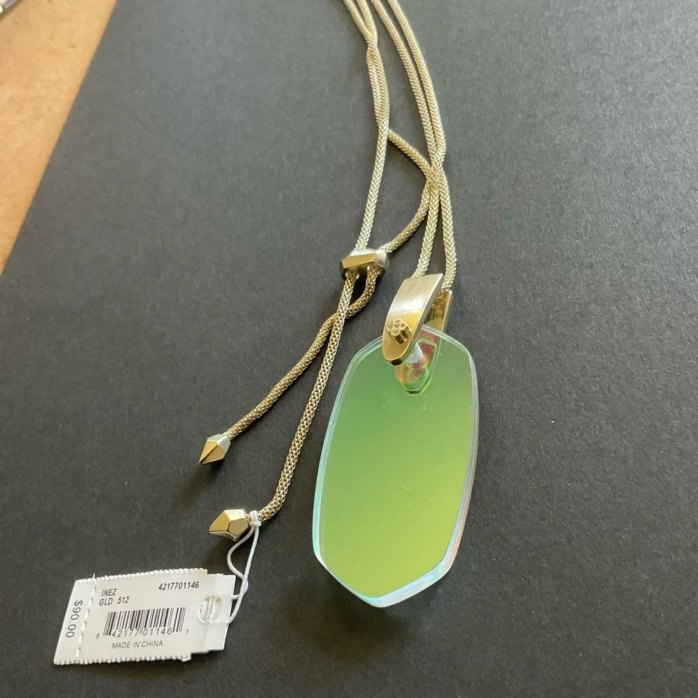 Kendra Scott Dichroic Glass Pendant Necklace - Picture 6 of 9